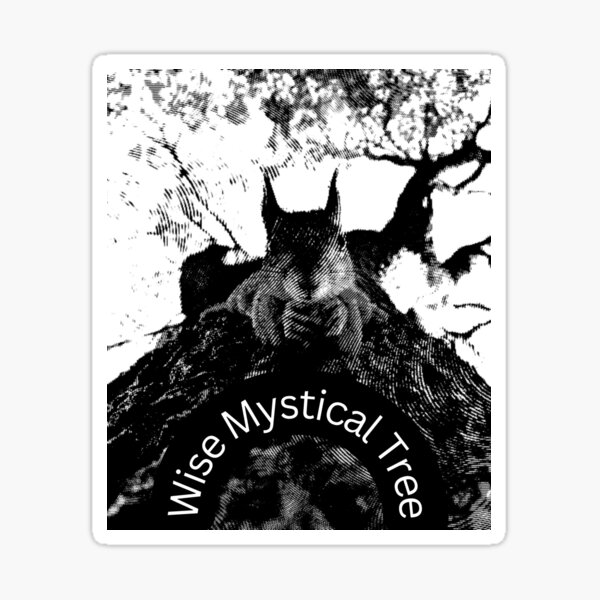 Wise Mystical Tree Stickers for Sale