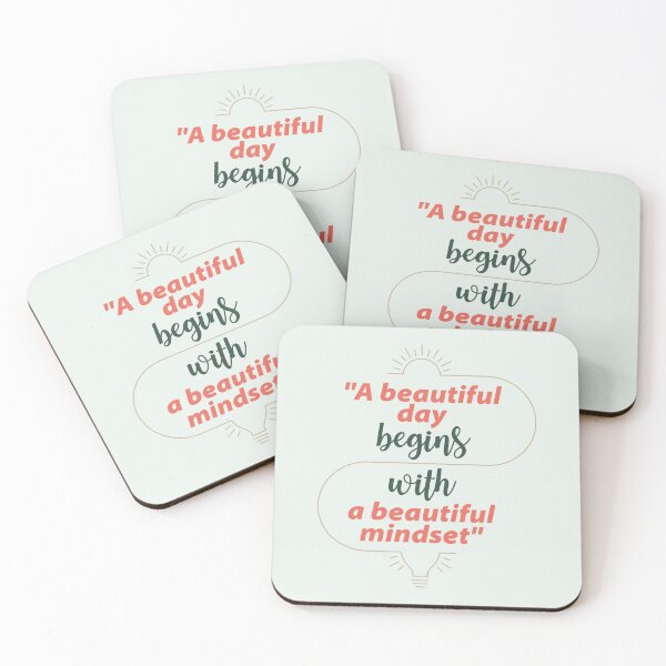 Item preview, "A beautiful day begins with a beautiful mindset" designed and sold by unclenut.