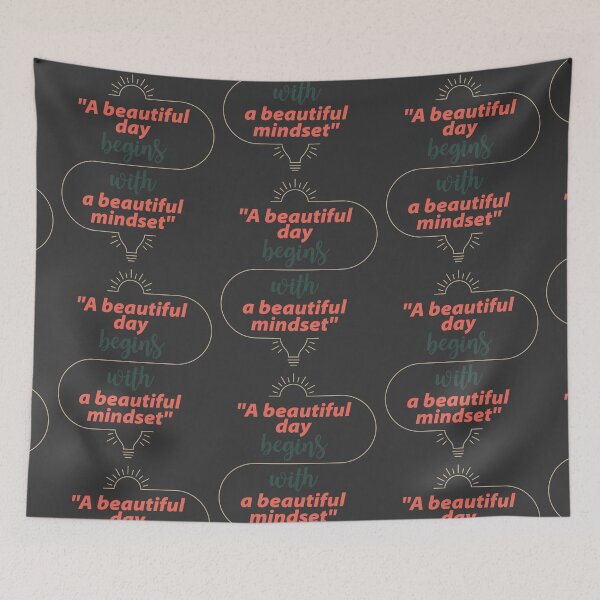 Item preview, "A beautiful day begins with a beautiful mindset" designed and sold by unclenut.