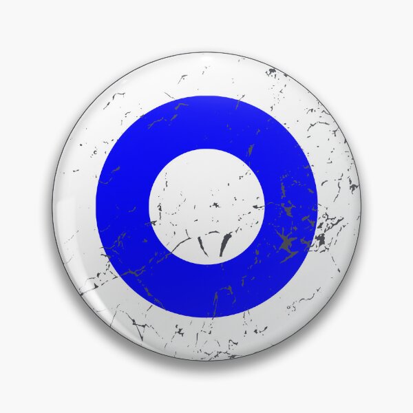 Item preview, Vintage White and Blue Roundel designed and sold by Irish-Nostalgia.