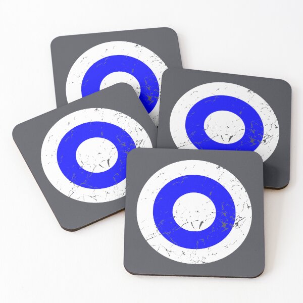 Item preview, Vintage White and Blue Roundel designed and sold by Irish-Nostalgia.