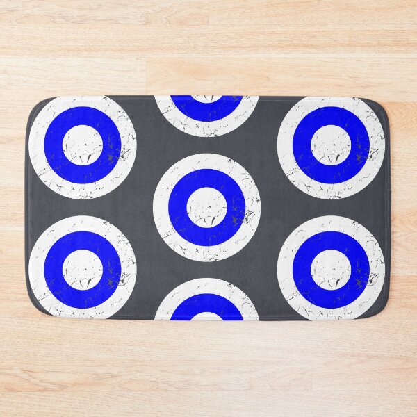 Item preview, Vintage White and Blue Roundel designed and sold by Irish-Nostalgia.