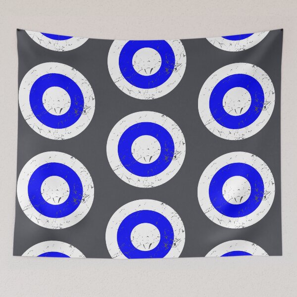 Item preview, Vintage White and Blue Roundel designed and sold by Irish-Nostalgia.
