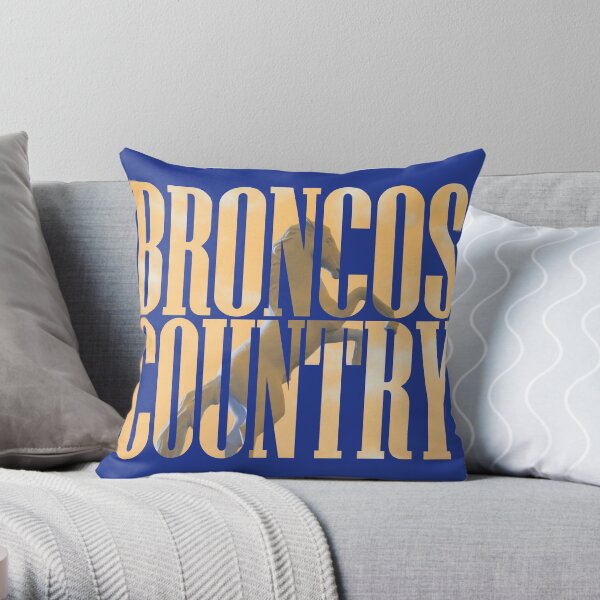 Broncos Country Miles Throw Pillow