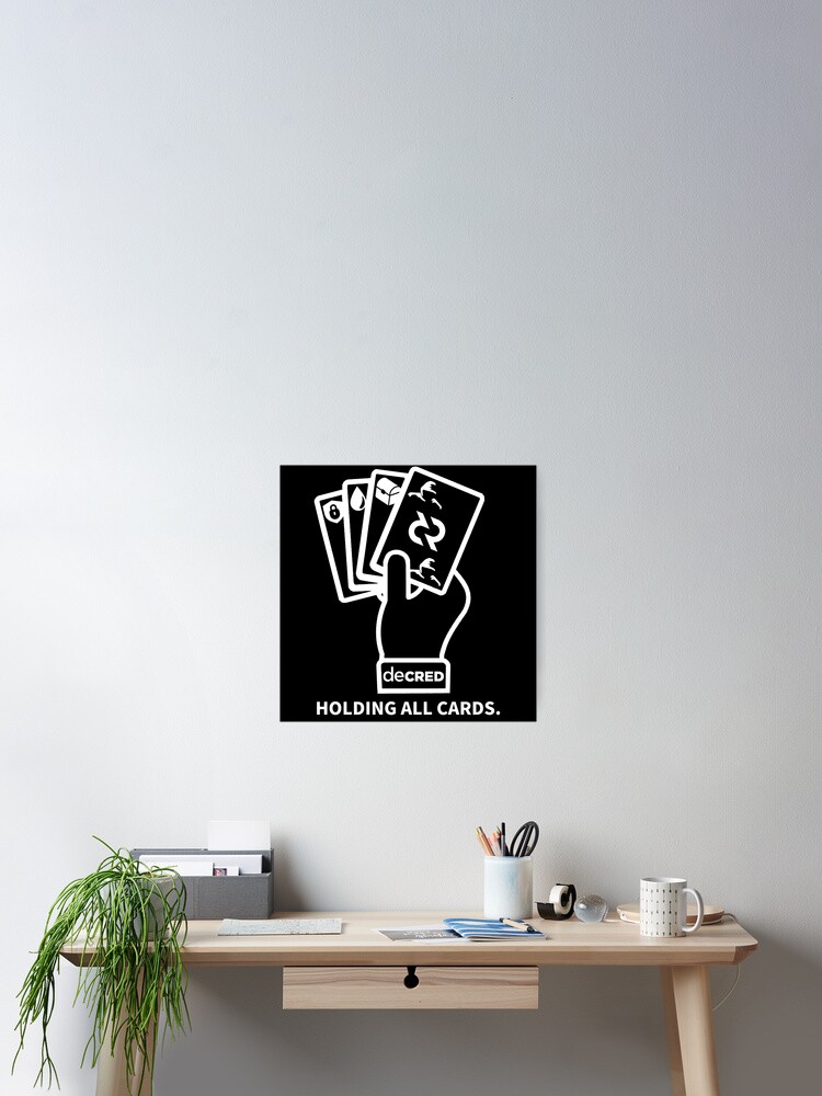 Thumbnail 1 of 3, Poster, Decred cards © v1 (Design timestamped by https://timestamp.decred.org/) designed and sold by OfficialCryptos.