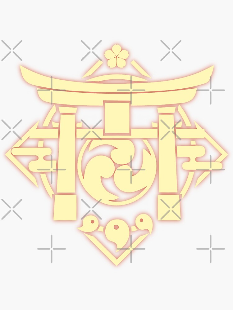 "Genshin Impact Inazuma Symbol" Sticker for Sale by BBMarioni | Redbubble