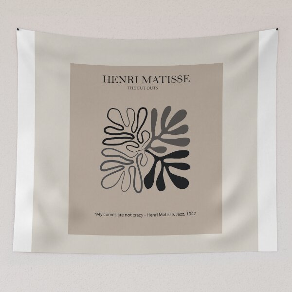 Item preview, Henri Matisse the cut outs wall art print, scandivian contemporary art designed and sold by shreya ranjan.