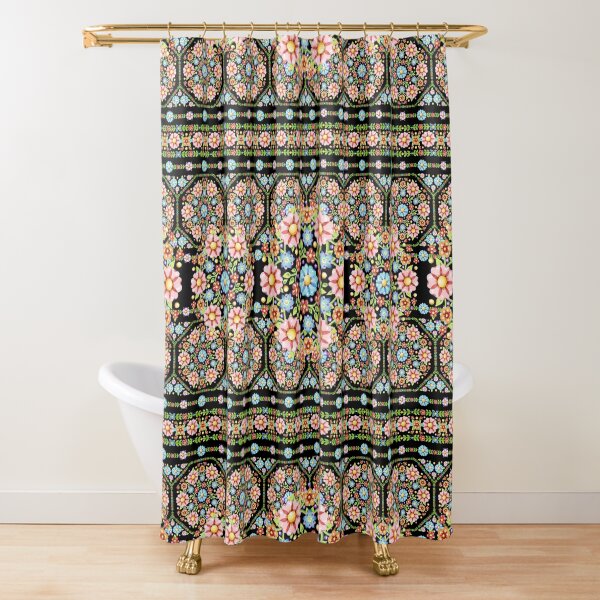 Millefiori Rosette Shower Curtain