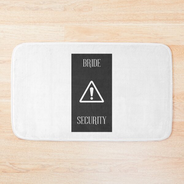 Item preview, Bride Security Black and White for Bridal Party or Bridal Shower designed and sold by Kubala.