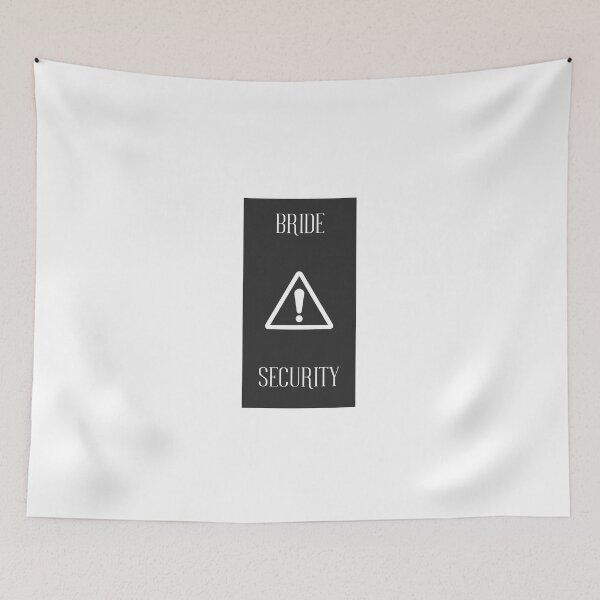 Item preview, Bride Security Black and White for Bridal Party or Bridal Shower designed and sold by Kubala.