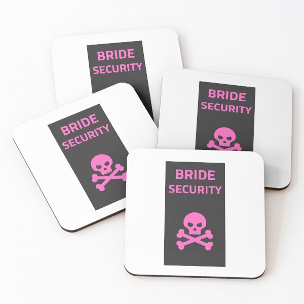 Item preview, Bride Security Dangerous Skull for Bridal Party or Bridal Shower designed and sold by Kubala.