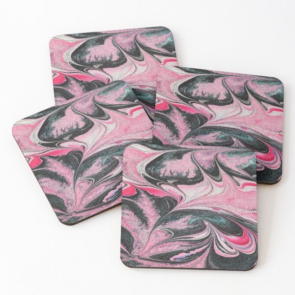 Item preview, Black with Pink Marbled designed and sold by Hilomind.