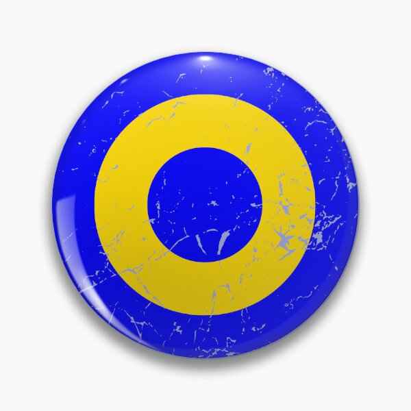 Item preview, Vintage Clare Roundel (Saffron and Blue - Opt. 1) designed and sold by Irish-Nostalgia.