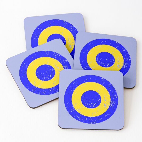 Item preview, Vintage Clare Roundel (Saffron and Blue - Opt. 1) designed and sold by Irish-Nostalgia.
