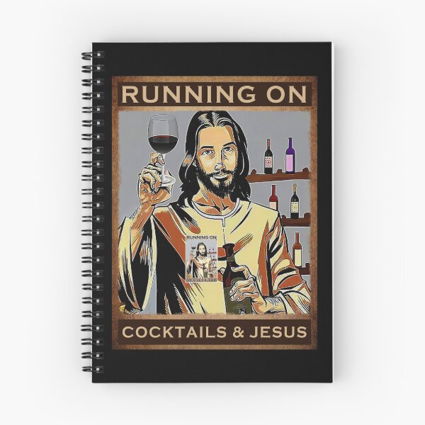 Item preview, Running On Cocktails and Jesus Bartender designed and sold by quertaautrey8.