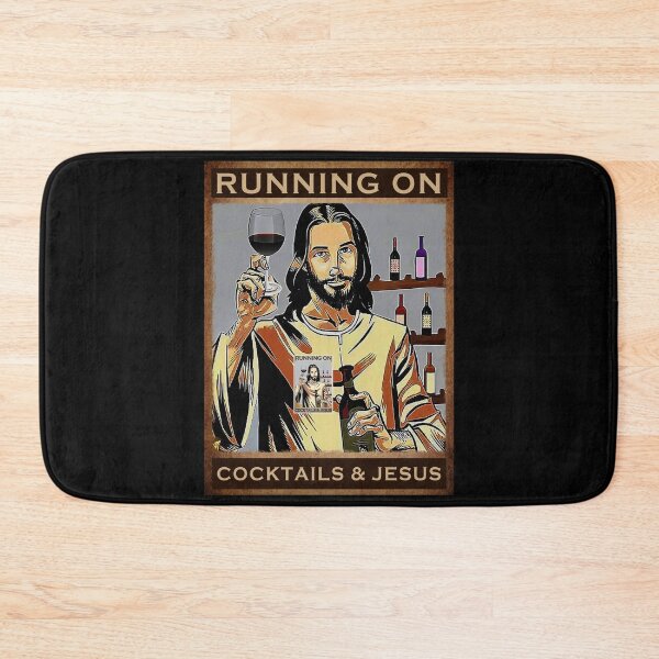 Item preview, Running On Cocktails and Jesus Bartender designed and sold by quertaautrey8.