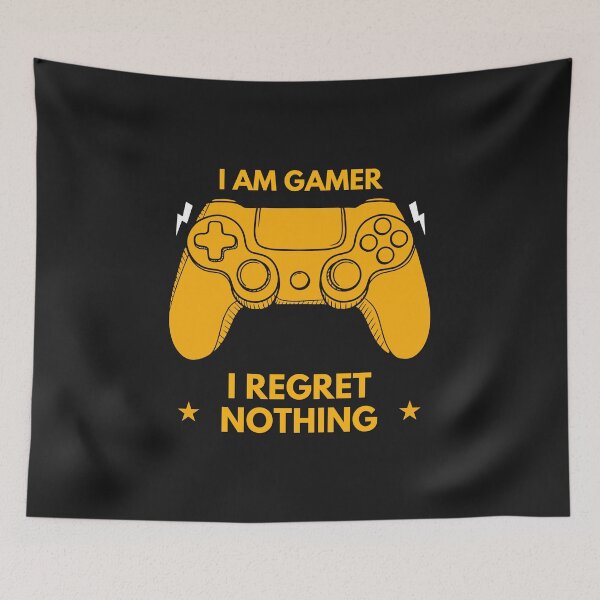 Item preview, I am Gamer I Regret Nothing. Gift for gamers designed and sold by ProtonProject.