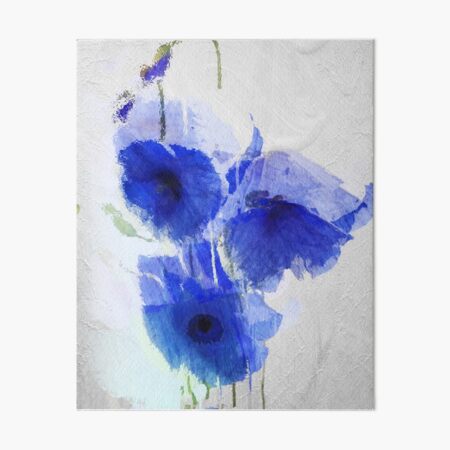 Item preview, Cobalt Poppies designed and sold by Sasha Art Gallery.