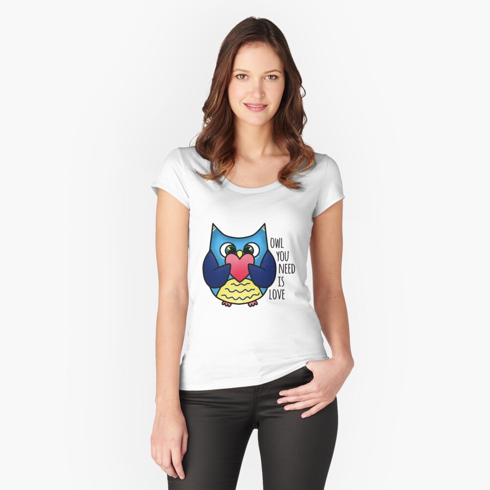 Item preview, Fitted Scoop T-Shirt designed and sold by uptotherainbow.