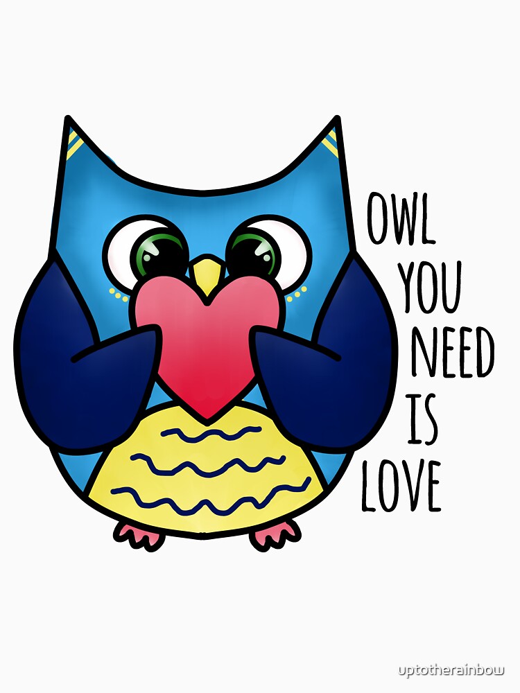 Thumbnail 7 of 7, Classic T-Shirt, Owl you need is love designed and sold by uptotherainbow.