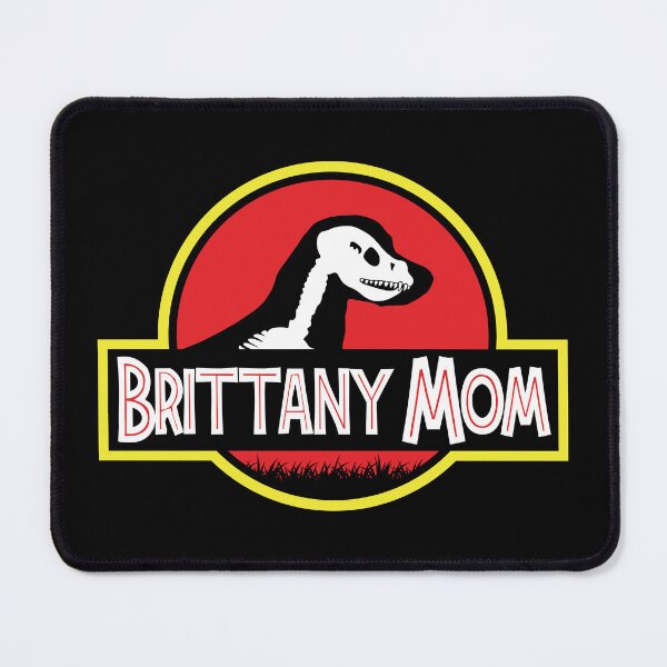 Item preview, (For Dark Background) Jurassic Brittany Spaniel Mom designed and sold by More Cute Dogs.