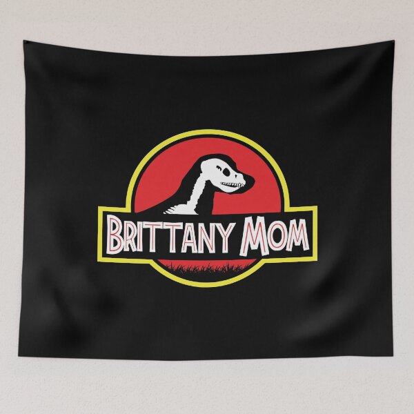 Item preview, (For Dark Background) Jurassic Brittany Spaniel Mom designed and sold by More Cute Dogs.