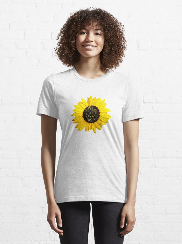 Sunflower Drawing Yellow Happy Flower Laptop Water Bottle Tumblr Essential T Shirt for Sale by MyHandmadeSigns Redbubble