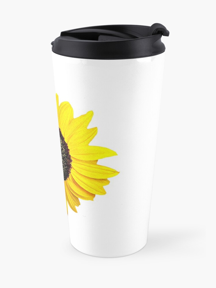 Taza de café de viaje «Girasol Dibujo amarillo flor feliz Laptop botella de  agua Tumblr» de MyHandmadeSigns | Redbubble