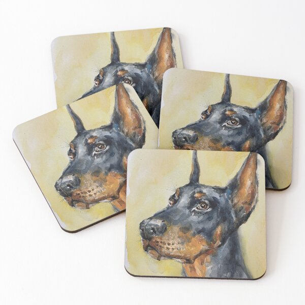 Item preview, Portrait of a doberman dog breed. designed and sold by Elena Reutova.