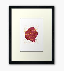 By What Right? Framed Print