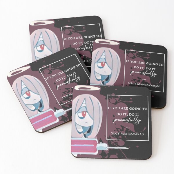 Item preview, "do it peacefully" ~Sucy | LWA Quote (red variant) designed and sold by VoltageStone.