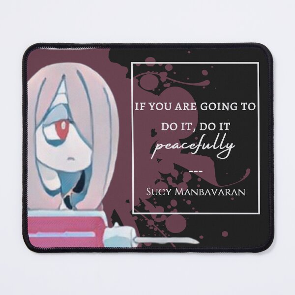 Item preview, "do it peacefully" ~Sucy | LWA Quote (red variant) designed and sold by VoltageStone.