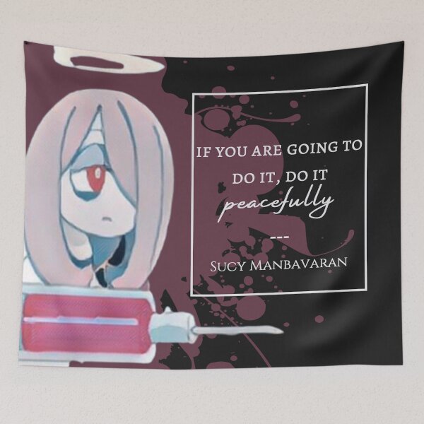 Item preview, "do it peacefully" ~Sucy | LWA Quote (red variant) designed and sold by VoltageStone.