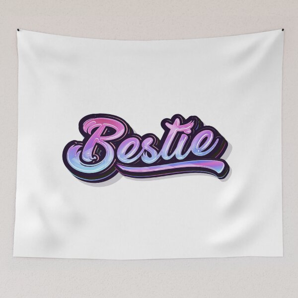 Item preview, bestie stylish text effect editable modern lettering typography font style designed and sold by FNDES1GN5.