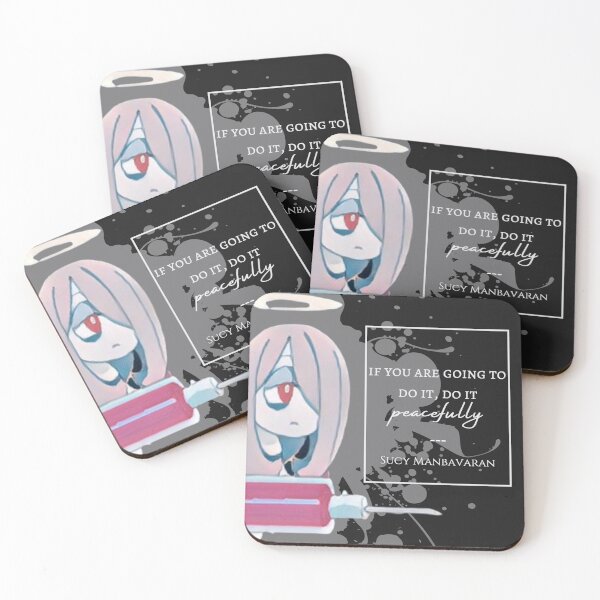 Item preview, "do it peacefully" ~Sucy | LWA Quote (white variant) designed and sold by VoltageStone.