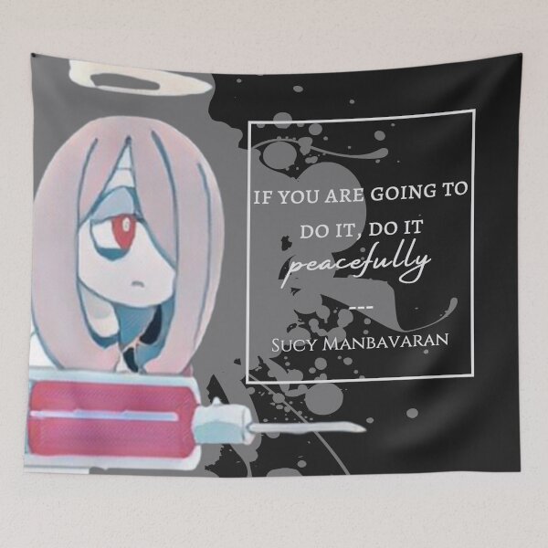 Item preview, "do it peacefully" ~Sucy | LWA Quote (white variant) designed and sold by VoltageStone.