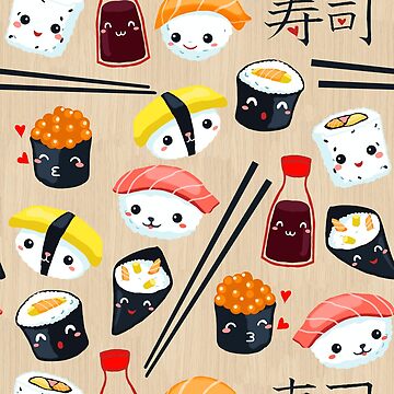 Artwork thumbnail, Kawaii Sushi by Gaia Marfurt