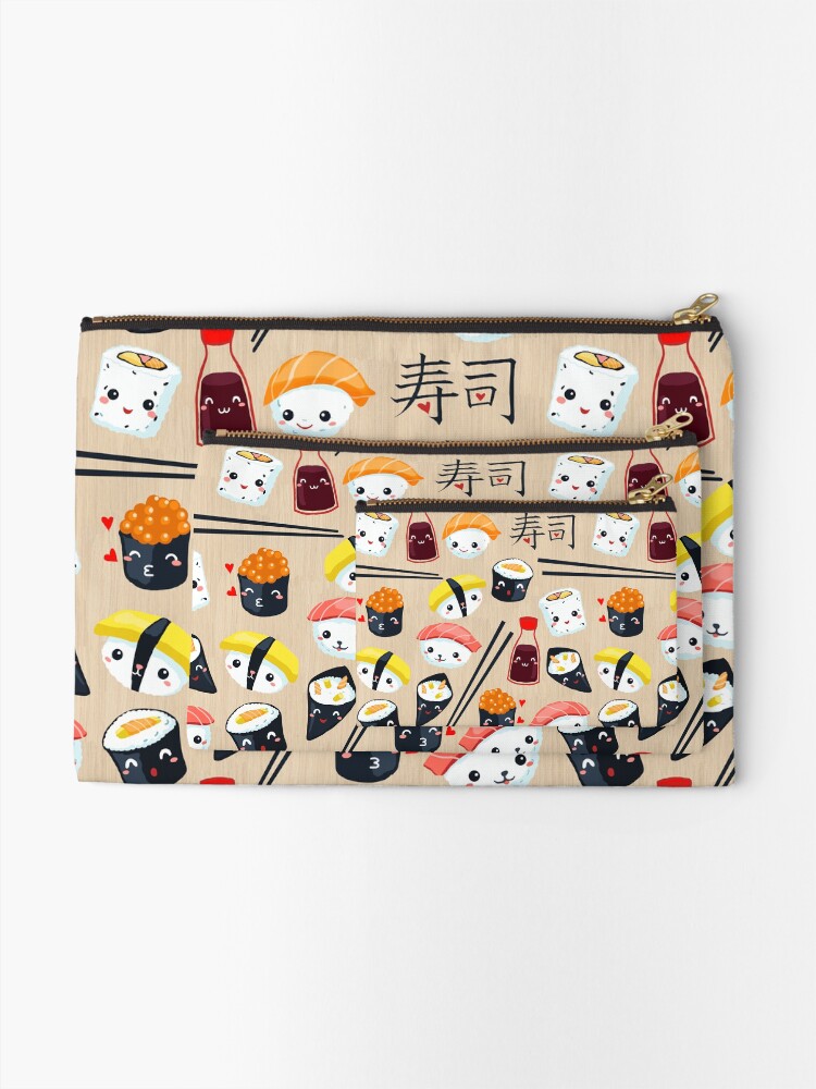 Alternate view of Kawaii Sushi Zipper Pouch