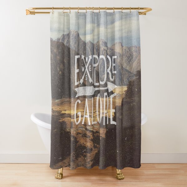 Explore Galore Shower Curtain