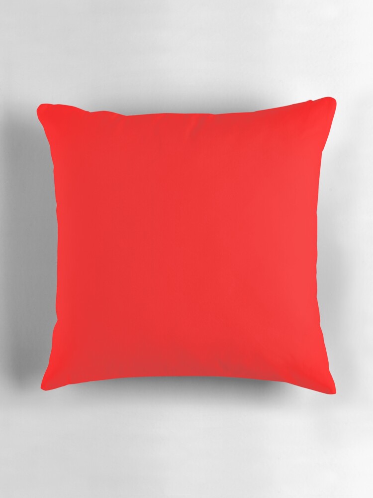 Thumbnail 3 of 4, Pillow, PLAIN SOLID BLOCK RED - OVER 100 RED SHADES ON OZCUSHIONS designed and sold by ozcushions.
