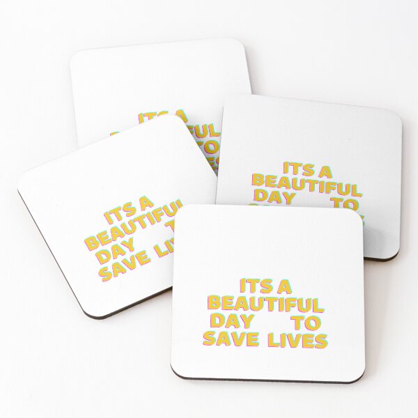 Item preview, its a beautiful day to save lives - black Sticker designed and sold by zakstore12.