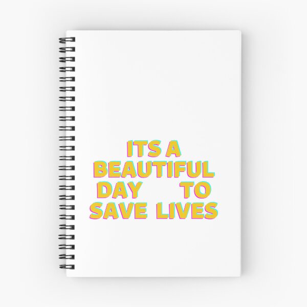 Item preview, its a beautiful day to save lives - black Sticker designed and sold by zakstore12.