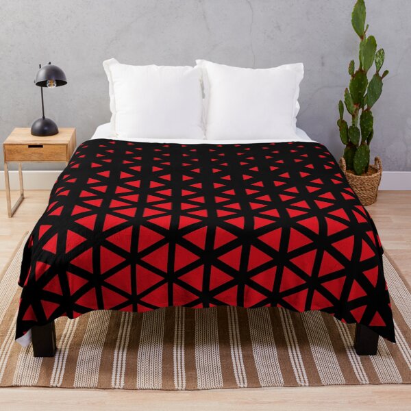 Item preview, Red Black Technology Triangle Pattern Design designed and sold by Summer-Winter.