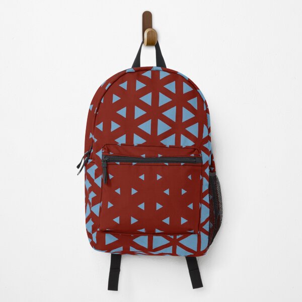 Item preview, Burgundy Blue Technology Triangle Pattern Design designed and sold by Summer-Winter.