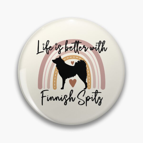 Artikelvorschau, Finnish Spitz Dog Rainbow Aesthetic Boho entworfen und verkauft von rafaeltto.