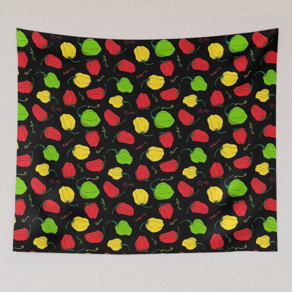 Item preview, Scotch Bonnet Chilli Pepper Pattern designed and sold by HotHibiscus.