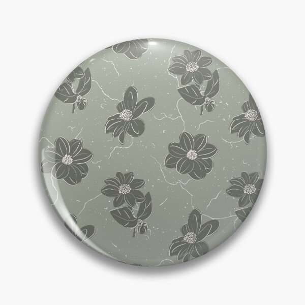 Item preview, Dark green Dahlias on a green background with texture designed and sold by BrittDDesigns.