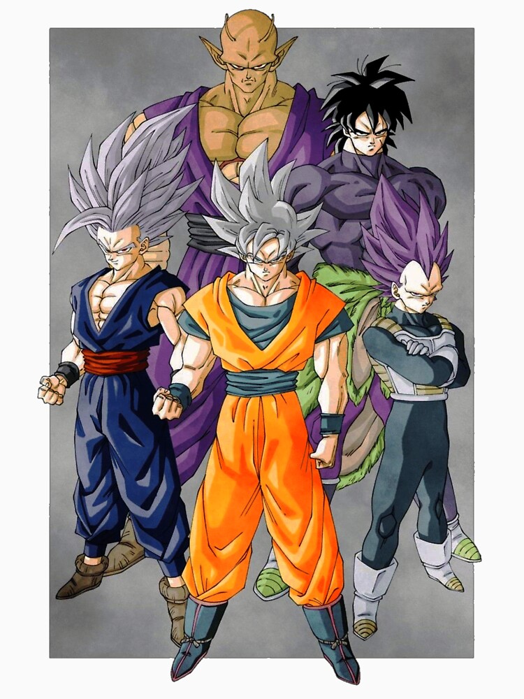 "Gohan piccolo goku vegeta broly strongest forms" Tshirt for Sale by
