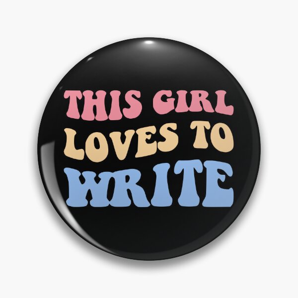 Item preview, This Girl Loves To Write I designed and sold by Lemon Pepper.