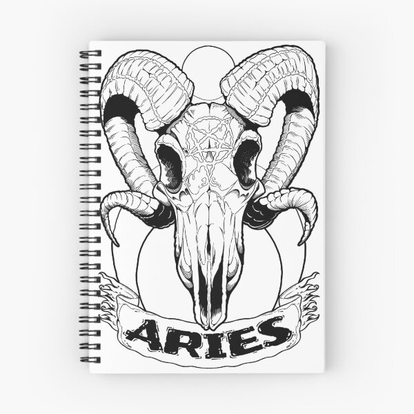 Item preview, Aries (black / white) designed and sold by Marsh Merch.